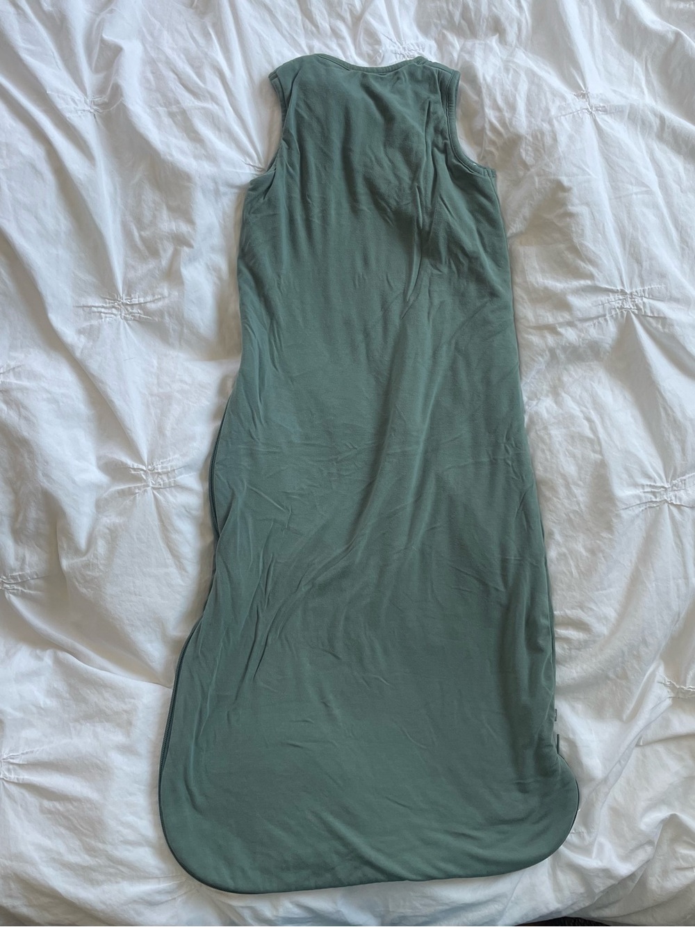 Kyte BABY Moss Green Sleeveless Sleep Sack with Knot Shoulder - Picture 2 of 7